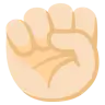Raised Fist: Light Skin Tone Emoji ✊🏻 image - Google Noto Color style