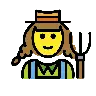 Woman Farmer Emoji 👩‍🌾 image - OpenMoji style