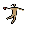 Woman Playing Handball: Medium Skin Tone Emoji 🤾🏽‍♀️ image - OpenMoji style