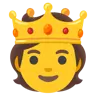 Emoji Persona Con Corona 🫅 image - Google Noto Color style