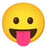 Emoji Affronta la lingua bloccata 😛 image - Google Noto Color style