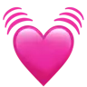 Beating Heart Emoji 💓 image - Apple style