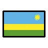 Flag: Rwanda Emoji 🇷🇼 image - OpenMoji style
