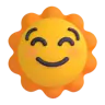 ดวงอาทิตย์ด้วยใบหน้า Emoji 🌞 image - Microsoft 3D Fluent style