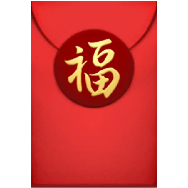 Czerwona koperta na prezent