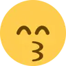 Emoji Baciare la faccia con gli occhi sorridenti 😙 image - Twitter / X (Twemoji) style