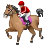 Emoji Corsa di cavalli 🏇 image - WhatsApp style