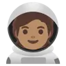 Astronaut: Medium Skin Tone Emoji 🧑🏽‍🚀 image - Google Noto Color style