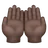 Palms Up Together: Dark Skin Tone