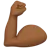 Flexed Biceps: Medium-Dark Skin Tone