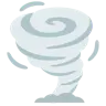 बवंडर के साथ बादल Emoji 🌪 image - Google Noto Color style