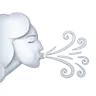 हवा का तेज झोंका Emoji 🌬 image - Apple style
