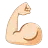 Flexed Biceps: Light Skin Tone