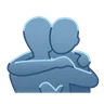 人們擁抱 Emoji 🫂 image - Telegram style