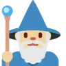 Man Mage: Medium-Light Skin Tone Emoji 🧙🏼‍♂️ image - Twitter / X (Twemoji) style