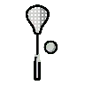 Emoji Lacrosse Stick and Ball 🥍 image - OpenMoji style