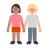 Women Holding Hands: Medium Skin Tone, Medium-Light Skin Tone