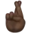 Crossed Fingers: Dark Skin Tone