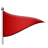Triangular Flag Emoji 🚩 image - Apple style