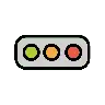 Horizontal Traffic Light Emoji 🚥 image - OpenMoji style