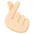 Hand With Index Finger And Thumb Crossed: Light Skin Tone