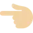 Backhand Index Pointing Left: Medium-Light Skin Tone