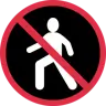 Emoji Vietato ai pedoni 🚷 image - Twitter / X (Twemoji) style