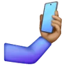 Selfie: Medium Skin Tone Emoji 🤳🏽 image - Samsung style