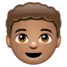 Boy: Medium Skin Tone Emoji 👦🏽 image - WhatsApp style