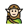 Elf: Light Skin Tone Emoji 🧝🏻 image - OpenMoji style