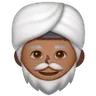 Man Wearing Turban: Medium-Dark Skin Tone Emoji 👳🏾‍♂️ image - Samsung style