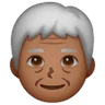 Older Person: Medium-Dark Skin Tone Emoji 🧓🏾 image - Samsung style