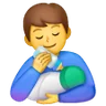 Man Feeding Baby Emoji 👨‍🍼 image - Samsung style