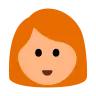 Woman: Medium-Light Skin Tone, Red Hair Emoji 👩🏼‍🦰 image - Tossface style