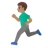 Man Running: Medium Skin Tone