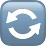 Counterclockwise Arrows Button Emoji 🔄 image - Apple style