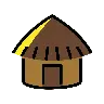 Emoji Capanna 🛖 image - OpenMoji style