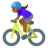 Woman Biking: Medium-Dark Skin Tone