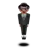 Person In Suit Levitating: Medium Skin Tone