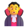 Vampire Emoji 🧛 image - Microsoft 3D Fluent style