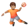 Person Playing Handball: Medium Skin Tone Emoji 🤾🏽 image - Samsung style