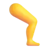 ขา Emoji 🦵 image - Microsoft 3D Fluent style