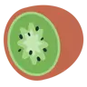 Emoji Kiwi 🥝 image - Twitter / X (Twemoji) style
