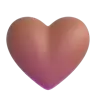 Brown Heart Emoji 🤎 image - Microsoft 3D Fluent style