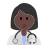 Woman Health Worker: Dark Skin Tone