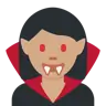 Woman Vampire: Medium Skin Tone Emoji 🧛🏽‍♀️ image - Twitter / X (Twemoji) style