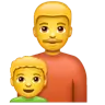 Family: Man, Boy Emoji 👨‍👦 image - WhatsApp style