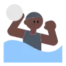 Person Playing Water Polo: Dark Skin Tone Emoji 🤽🏿 image - Tossface style