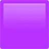 Emoji Grande quadrato viola 🟪 image - Apple style