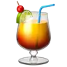 热带饮料杯 Emoji 🍹 image - Apple style